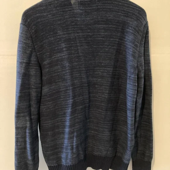 NWOT!! COTTON American Rag Men's Dark Blue Zip-Up Cardigan Sweater/ Jacket - Picture 3 of 4